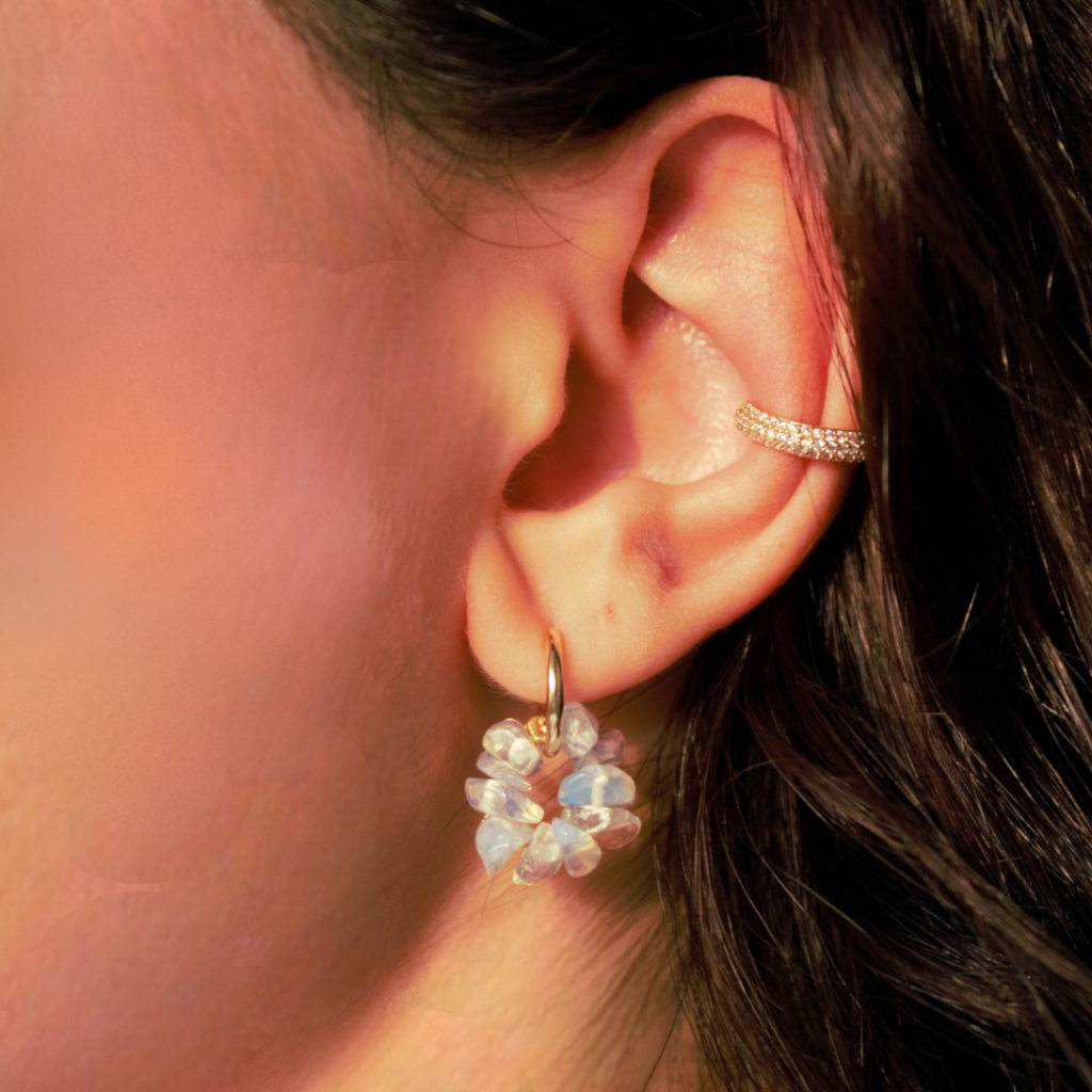 SET 1 EARCUFF + 1 COPPIA DI HOOP LUMINA