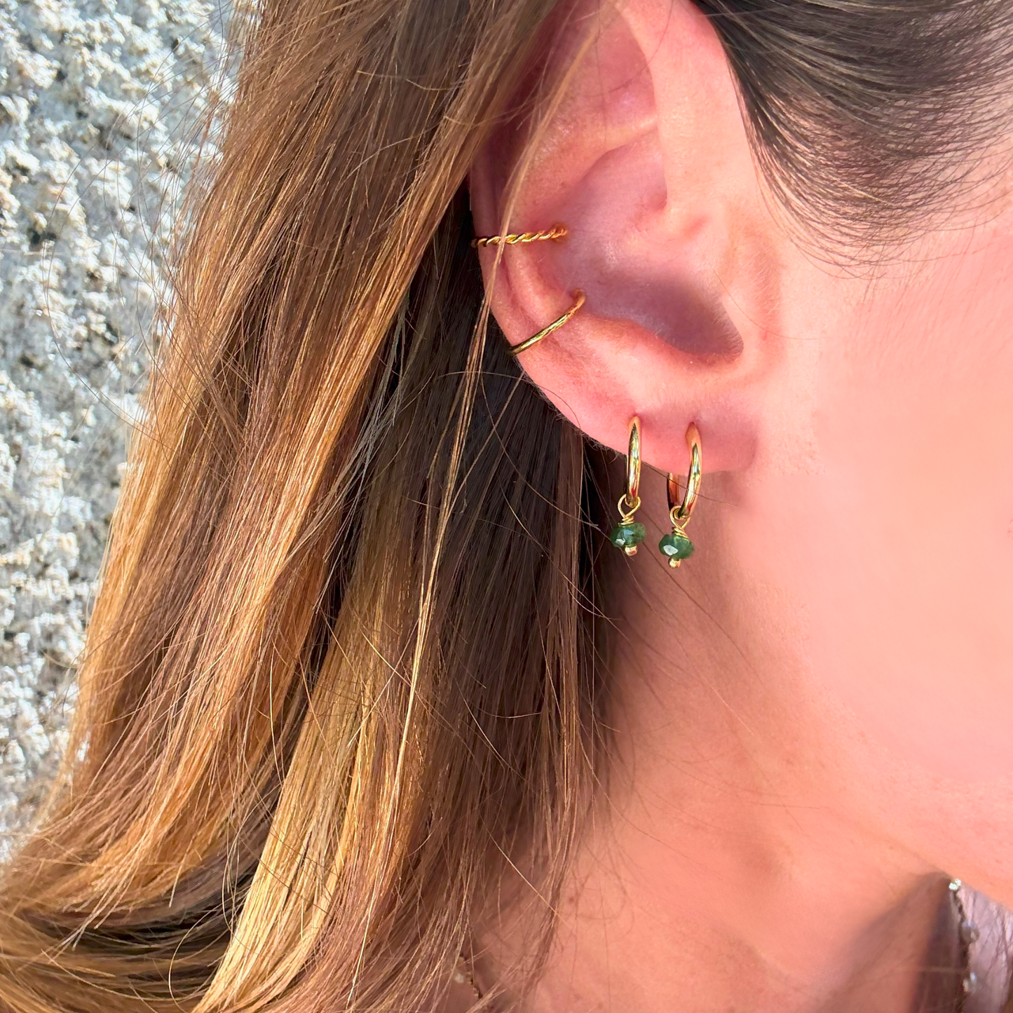Orecchino Hoop in Argento "Aura"