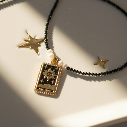Collana "Arcana" Sole Nero