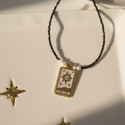 Collana "Arcana" Sole Bianco