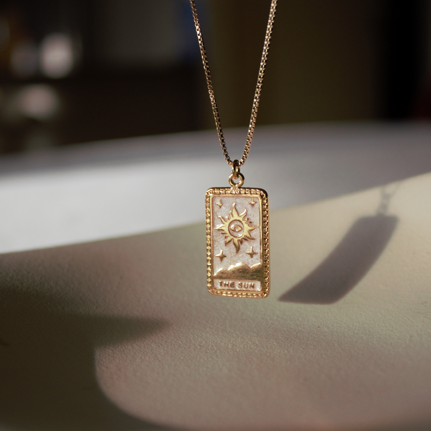 Collana "Arcana" Sole Bianco