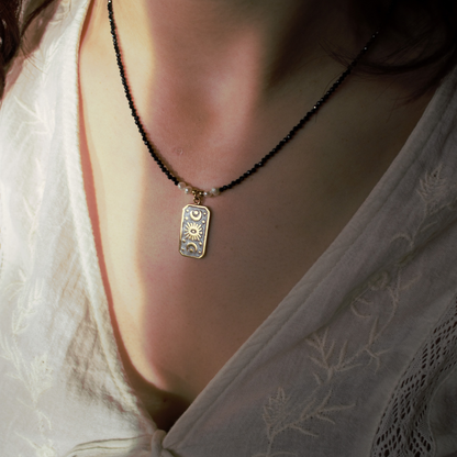 Collana "Arcana" Occhio Bianco