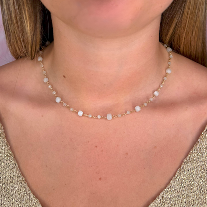 Choker con Pietra di Luna "Lunaria"
