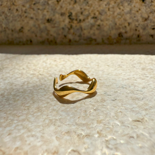 Anello regolabile in Argento" Marea"